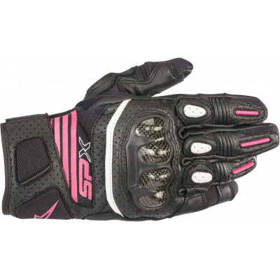 Γυναικεία γάντια μηχανής ALPINESTARS STELLA SP-X AIR CARBON V2 Black/Fuchsia