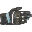 Γυναικεία γάντια μηχανής ALPINESTARS STELLA SP-X AIR CARBON V2 BLACK/TEAL thumb