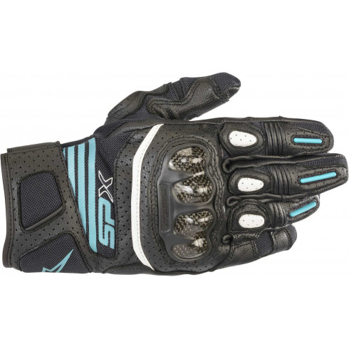 Γυναικεία γάντια μηχανής ALPINESTARS STELLA SP-X AIR CARBON V2 BLACK/TEAL