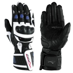 Γάντια μηχανής A-PRO COBRA ΑΣΠΡΟ/ΜΠΛΕ 