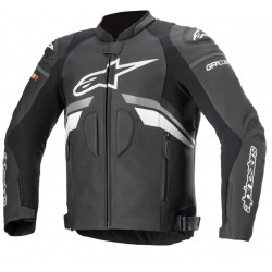 Δερμάτινο μπουφάν μηχανής ALPINESTARS GP PLUS R V3 BLACK/WHITE Δερμάτινο μπουφάν μηχανής ALPINESTARS GP PLUS R V3 BLACK/WHITE
