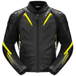 Δερμάτινο μπουφάν μηχανής SPIDI NKD-1 Black/Fluo