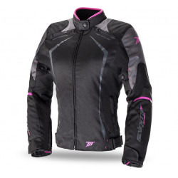 Γυναικείο μπουφάν μηχανής SEVENTY BLACK/PINK