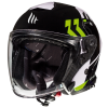 Κράνος μηχανής MT THUNDER 3 VENUS A6 GLOSS PEARL FLUO GREEN JET-OPEN FACE
