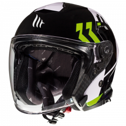 Κράνος μηχανής MT THUNDER 3 VENUS A6 GLOSS PEARL FLUO GREEN JET-OPEN FACE
