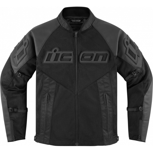 Μπουφάν μηχανής ICON MESH AF LEATHER CE BLACK Μπουφάν μηχανής ICON MESH AF LEATHER CE BLACK