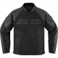 Μπουφάν μηχανής ICON MESH AF LEATHER CE BLACK thumb