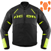 Μπουφάν μηχανής ICON CONTRA2 LEATHER HI-VIZ thumb