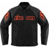 Μπουφάν μηχανής ICON MESH AF LEATHER CE RD