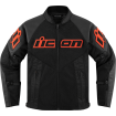 Μπουφάν μηχανής ICON MESH AF LEATHER CE RD thumb