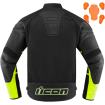Μπουφάν μηχανής ICON CONTRA2 LEATHER HI-VIZ thumb