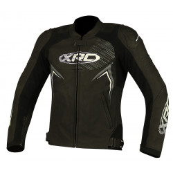 Δερμάτινο μπουφάν μηχανής XRC Heilig blk/grey/white