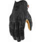 Δερμάτινα γάντια μηχανής ICON 1000 AXYS - BLACK thumb