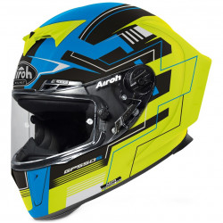 Κράνος μηχανής AIROH GP550 S CHALLENGE BLUE/YELLOW MATT