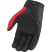 Γάντια μηχανής ICON HOOLIGAN CE - RED thumb