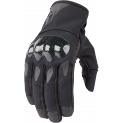 Δερμάτινα γάντια μηχανής ICON STORMHAWK - BLACK