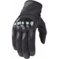 Δερμάτινα γάντια μηχανής ICON STORMHAWK - BLACK thumb