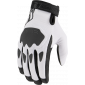 Γάντια μηχανής ICON HOOLIGAN CE - WHITE thumb