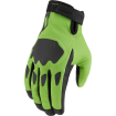 Γάντια μηχανής ICON HOOLIGAN CE - GREEN thumb