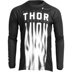 Μπλούζα motocross THOR PULSE VAPOR BLACK/WHITE
