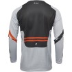 Μπλούζα motocross THOR PULSE CUBE LIGHT GRAY/RED ORANGE thumb