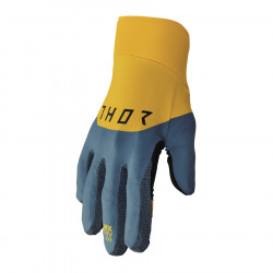 Γάντια μηχανής THOR AGILE RIVAL TEAL/YELLOW Γάντια μηχανής THOR AGILE RIVAL TEAL/YELLOW