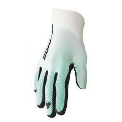 Γάντια μηχανής THOR AGILE TECH WHITE/TEAL