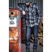 Παντελόνι μηχανής TRILOBITE 1860 TON-UP slim fit ΣΚΟΥΡΟ ΜΠΛΕ thumb