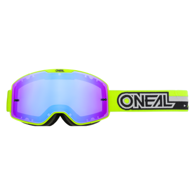 Μάσκα μηχανής motocross B-20 PROXY NEON YELLOW/BLACK- RADIUM BLUE
