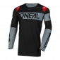 Μπλούζα μηχανής motocross O'NEAL PRODIGY FIVE TWO V.23 ΜΑΥΡΟ/ΓΚΡΙ thumb