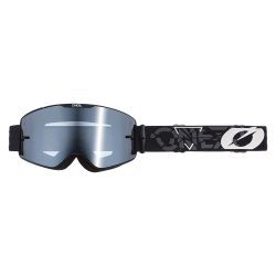 Μάσκα μηχανής motocross B-20 STRAIN V.22 ΜΑΥΡΟ/ΑΣΠΡΟ-ΓΚΡΙ