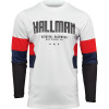 Μπλούζα μηχανής THOR HALLMAN DIFFER DRAFT WHITE/RED/NAVY
