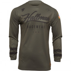 Μπλούζα μηχανής THOR HALLMAN HOPETOWN ARMY/BLACK Μπλούζα μηχανής THOR HALLMAN HOPETOWN ARMY/BLACK