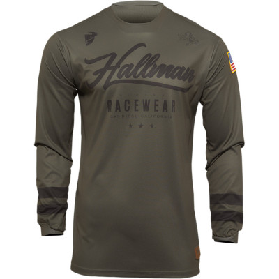 Μπλούζα μηχανής THOR HALLMAN HOPETOWN ARMY/BLACK