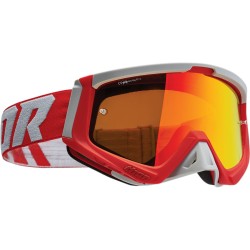 Μάσκα μηχανής motocross THOR SNIPER ΚΟΚΚΙΝΟ/ΓΚΡΙ