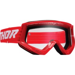 Μάσκα μηχανής motocross THOR COMBAT RACER ΚΟΚΚΙΝΟ/ΑΣΠΡΟ