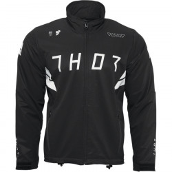 Μπουφάν μηχανής Enduro THOR WARM UP JACKET ΜΑΥΡΟ/ΑΣΠΡΟ