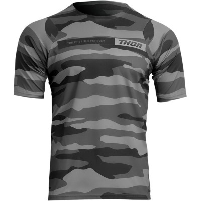 Μπλούζα ποδηλασίας THOR ASSIST CAMO GREEN
