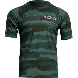 Μπλούζα ποδηλασίας THOR ASSIST CAMO GREEN