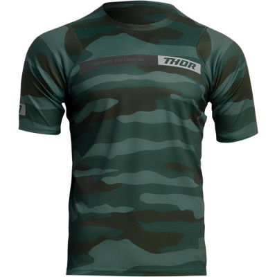 Μπλούζα ποδηλασίας THOR ASSIST CAMO GREEN