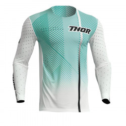 Μπλούζα μηχανής THOR PRIME TECH WHITE/TEAL