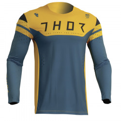 Μπλούζα μηχανής THOR PRIME RIVAL TEAL/YELLOW