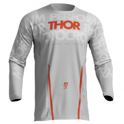 Μπλούζα motocross THOR PULSE MONO GRAY/ORANGE