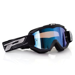 Μάσκα μηχανής motocross PROGRIP 3200 MIRROR ΜΠΛΕ MAT ΜΑΥΡΟ