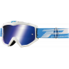 Μάσκα μηχανής motocross PROGRIP3201FL Atzaki MX ΑΣΠΡΟ