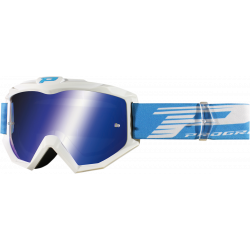 Μάσκα μηχανής motocross PROGRIP3201FL Atzaki MX ΑΣΠΡΟ