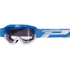Μάσκα μηχανής motocross PROGRIP 3450LS Riot ΜΠΛΕ/ΑΣΠΡΟ