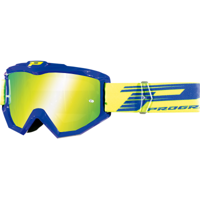 Μάσκα μηχανής motocross PROGRIP3201FL Atzaki MX ΜΠΛΕ