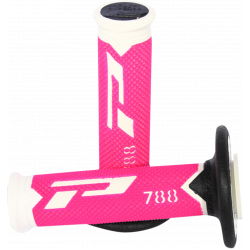 Χειρολαβές μοτοσυκλέτας PROGRIP Triple Density 788 FLUO PINK/BLACK