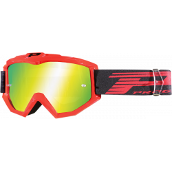 Μάσκα μηχανής motocross PROGRIP3201FL Atzaki MX FLUO RED